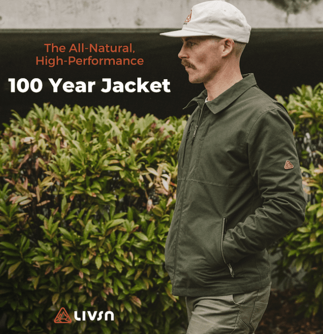 Kickstarter: LIVSN Century All-Natural Jacket (back by today)